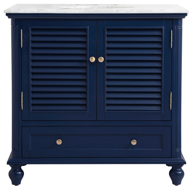 Home Living 36" Single Bathroom Vanity, Blue
