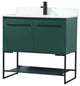 Elegant Decor Sloane Bathroom Vanity Green
