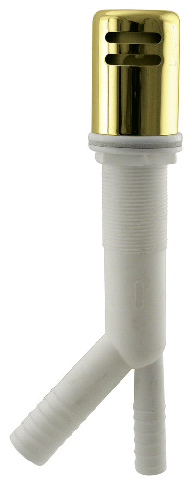 Air Gap Kit With Standard Brass Cap, Polished Brass, Polished Brass