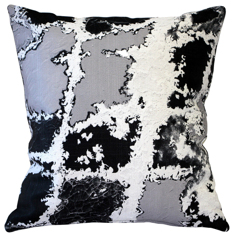 Terrain Collection Throw Pillows, Multicolor, 19"x19", Slate Steps