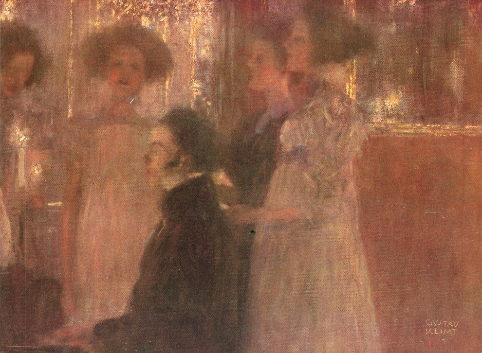 Gustav Klimt Schubert at the Piano Wall Decal