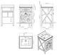 Laviva 313YG319-24E-WQ Wimbledon 24" Espresso Vanity w White Quartz Counter