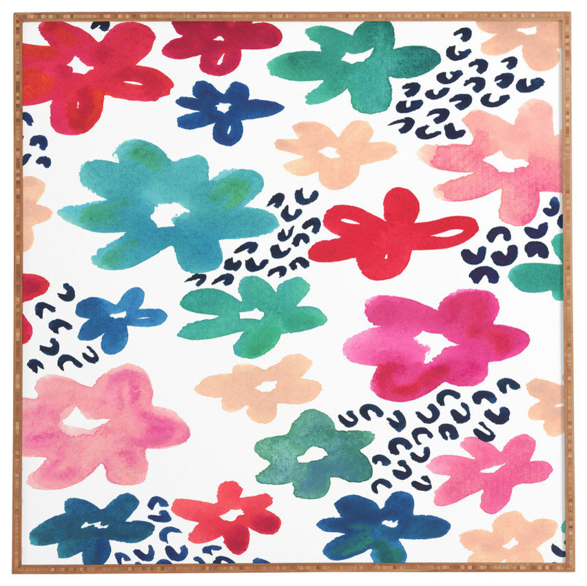 Deny Designs Kerri Satava Flower Pop Framed Wall Art