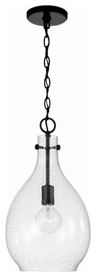 Brentwood One Light Pendant, Matte Black