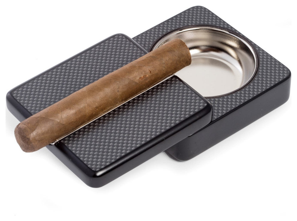 Pivot Design "Carbon Fiber" Single Cigar Ashtray