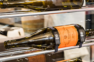 VintageView Universal Bottle Retention Strap, Black, Evolution Wine Wall