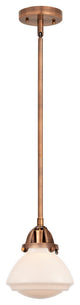 Olean Mini Pendant, Antique Copper, Matte White, Matte White