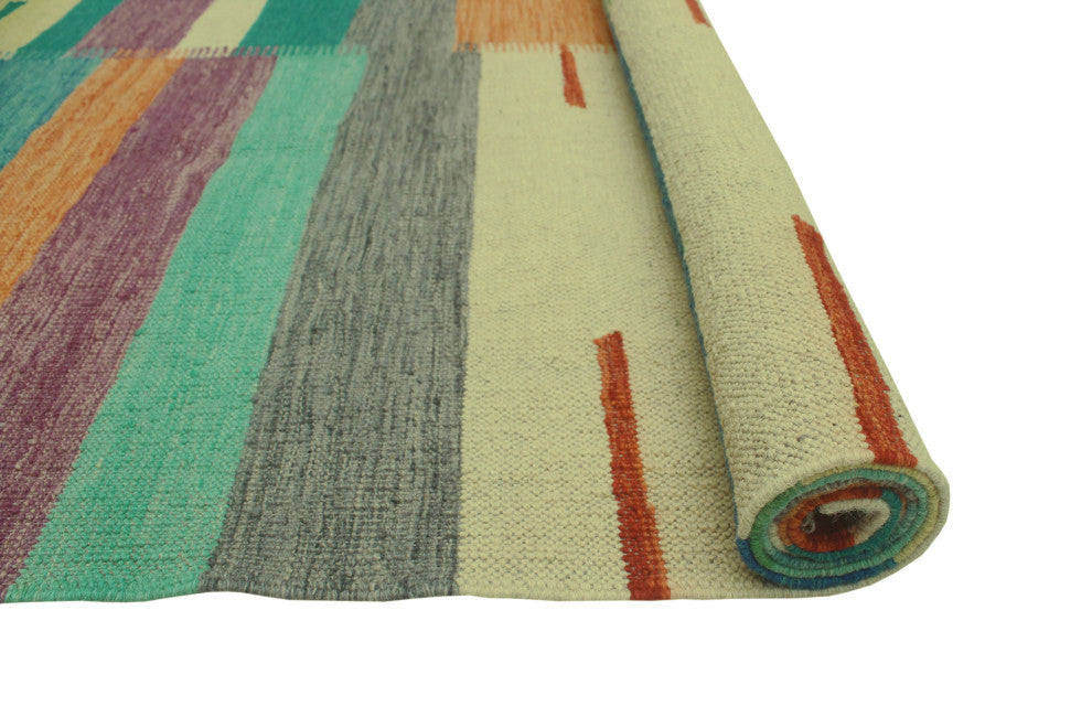Winchester Kilim Nafi Rust/Ivory Rug, 6'8x9'10