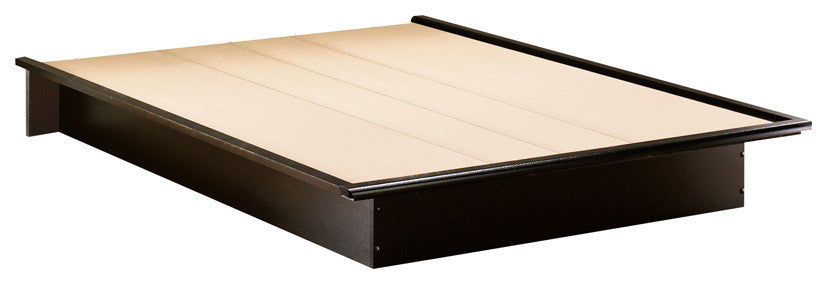 South Shore Step One Queen Platform Bed, 60'', Pure Black
