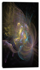 Fractal Background Bright Glare, Large Abstract Canvas Wall Art, 16"x32"
