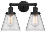 Innovations Cone 2-Light 15.5" Bath Vanity-Light Matte Black