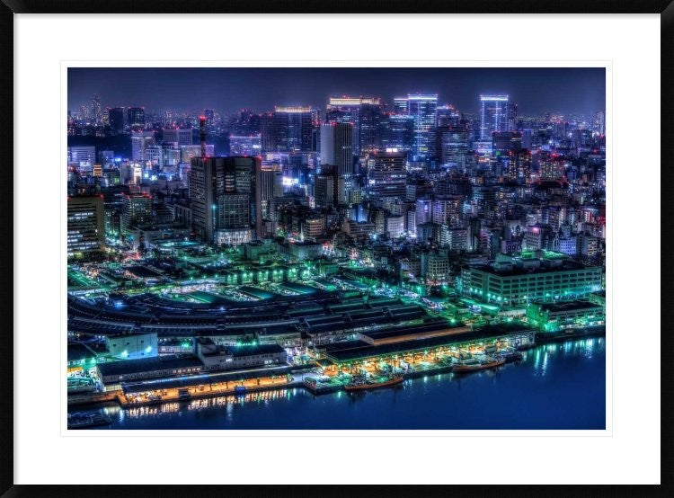 "Tokyo" Framed Digital Print by Tomoshi Hara, 38"x28"