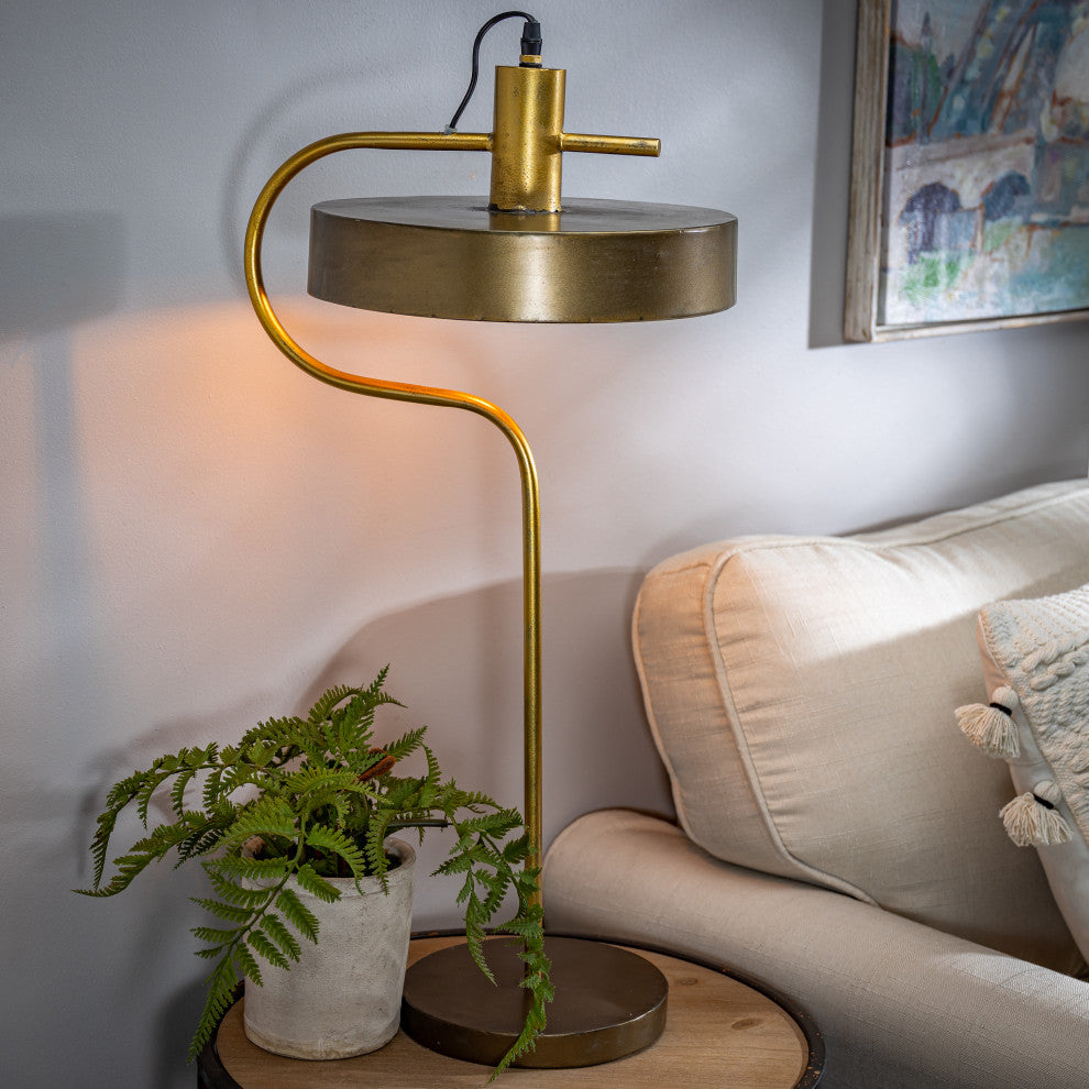 28.93" Electric Metal Tabletop Lamp