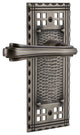 Craftsman Plate With Fleur Lever, Antique Pewter, Left-Handed