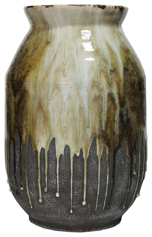 Discontinued Born Ceramic Vase Amber - Yellow