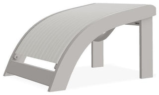 Adirondack Sling Outdoor Ottoman, Harbor/Warm Gray