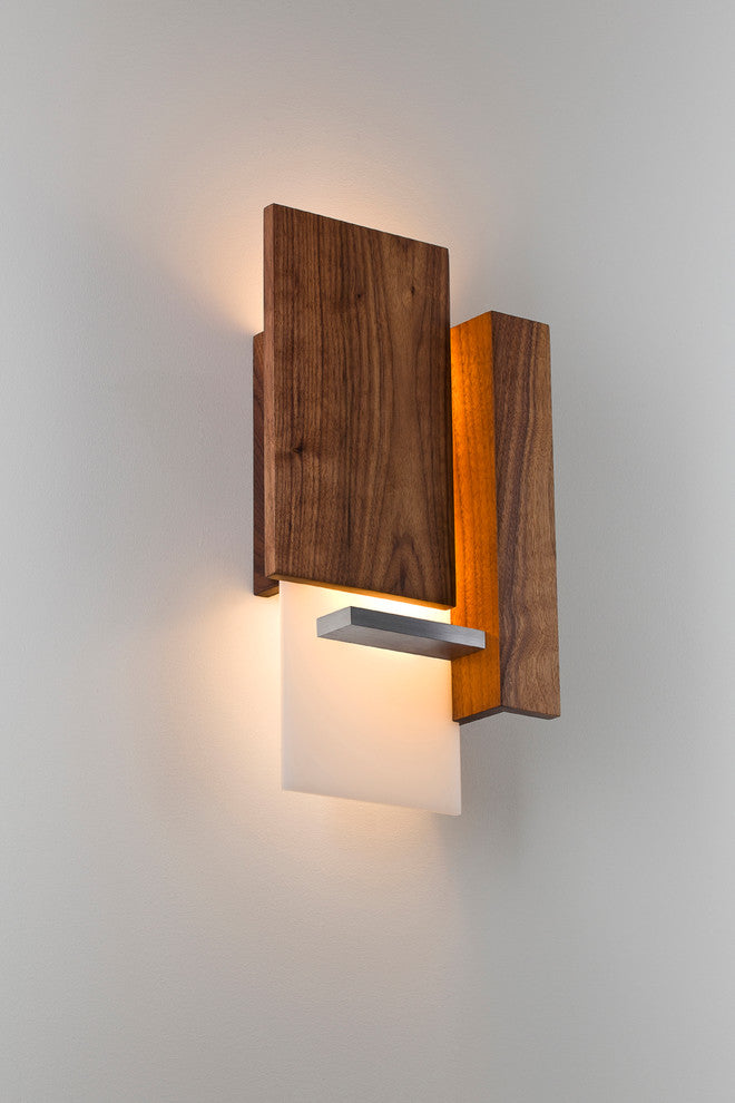 Vesper LED Wall Sconce, Oiled Walnut