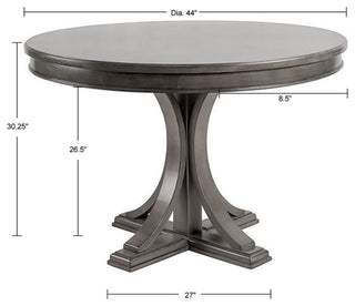 Madison Park Signature Helena Winged Dining Side Chair, Grey, Dining Table