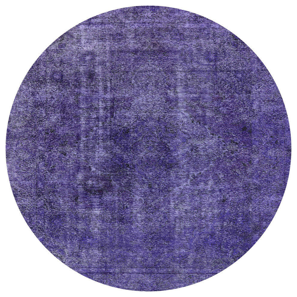 Ahgly Company Indoor Round Mid-Century Modern Area Rugs, 6' Round