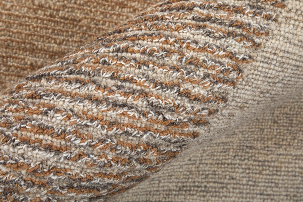 Middleton Modern Abstract, Brown/Tan/Ivory, 5'x8' Area Rug