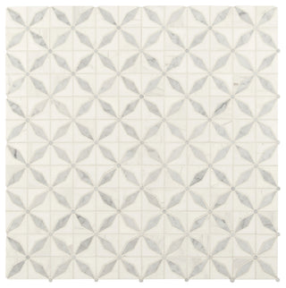 Bianco Starlite Polished Marble Mosaic, 10 Sheets