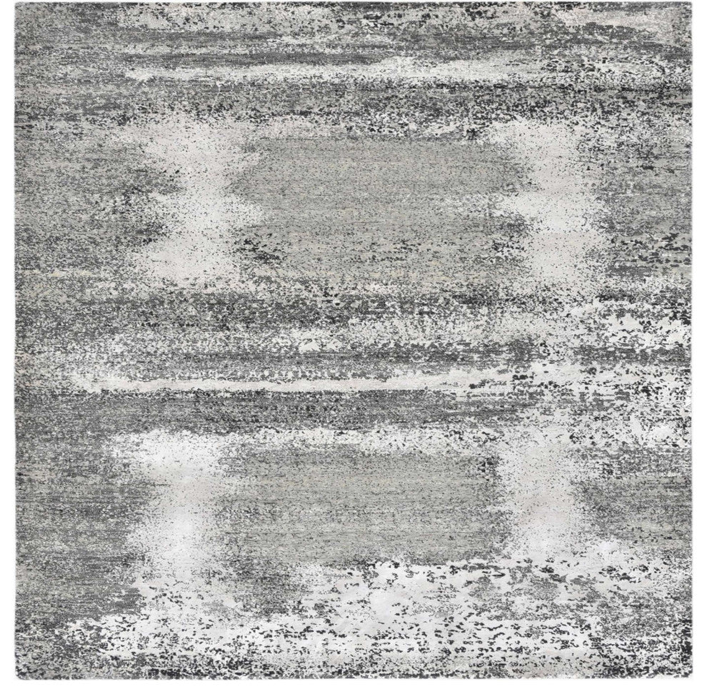 Ahgly Company Indoor Square Mid-Century Modern Area Rugs, 4' Square