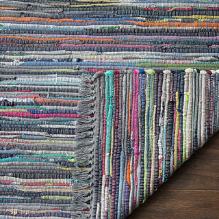 Safavieh Rag Rug Collection RAR121 Rug, Aqua/Multi, 5' X 8'