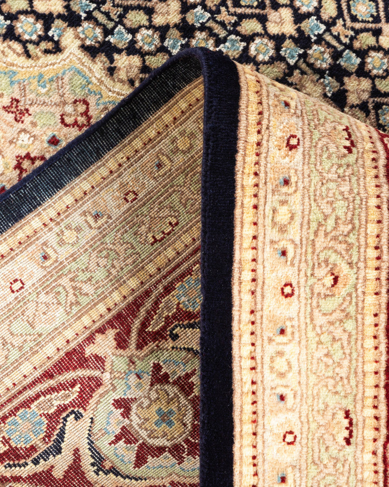 Letpadan One-of-a-Kind Hand-Knotted Area Rug Blue, 9'1"x12'5"