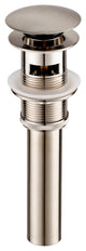 Blossom Brass Round Single Handle Bathroom Vanity Sink faucet, Brush Nickel W/ P