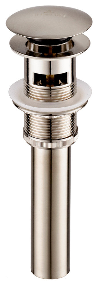 Blossom Brass Round Single Handle Bathroom Vanity Sink faucet, Brush Nickel W/ P