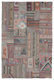Rug N Carpet - Handmade Turkish 6' 7'' x 9' 11'' Vintage Patchwork Kilim Rug