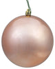 Vickerman N591258Dsv 4.75" Rose Gold Shiny Ball Ornament, 4 Per Bag