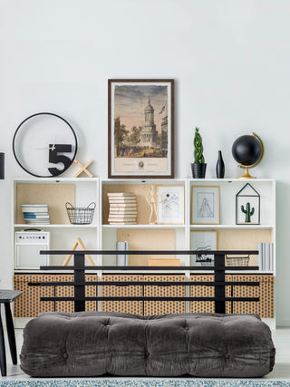 "Old White Tower" Framed Painting Print, 12x18