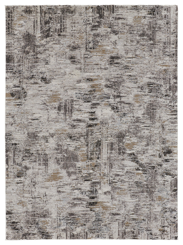 Weave & Wander Kayden Rug, Ivory/Charcoal, 10' X 14'