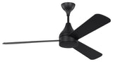 Streaming 52" LED Ceiling Fan Midnight Black