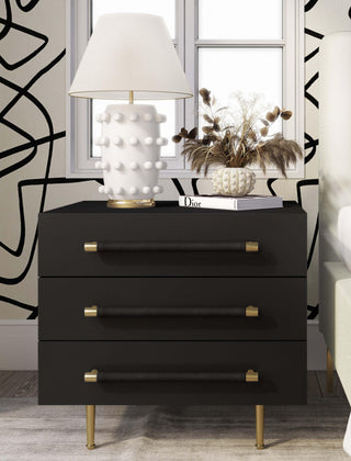 Trident Nightstand, Black