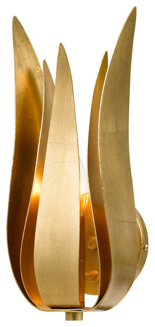 Broche 1 Light Wall Mount, Antique Gold