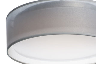Maxim 10220 Prime 16"W LED Flush Mount Drum Ceiling Fixture - Oatmeal Linen