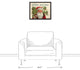 Vintage Santa 16x20 Black Framed Canvas