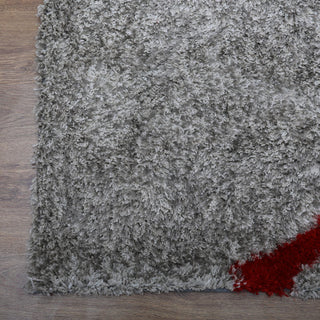 HAND TUFTED SHAG POLYESTER ECO-FRIENDLY AREA RUGS,Multicolor,Contemporary