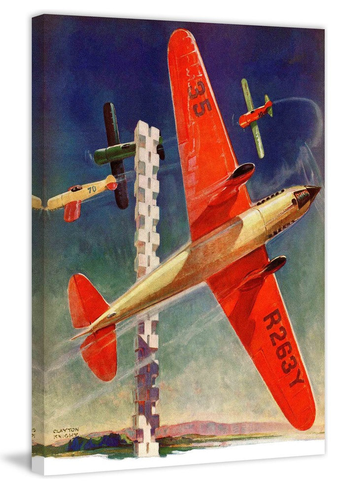 "Planes OTG" Painting Print on Wrapped Canvas