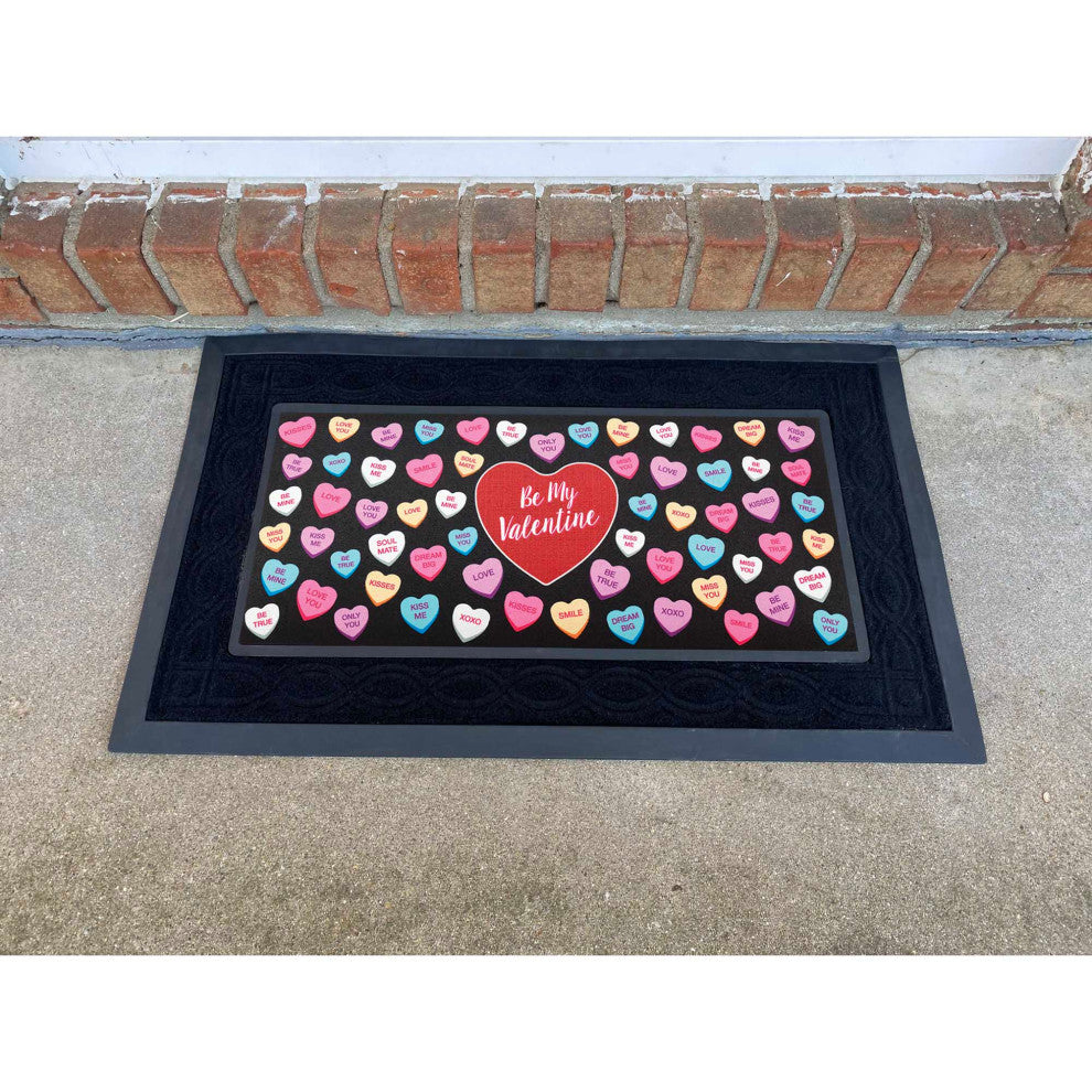 Doormat Insert, Be My Valentine