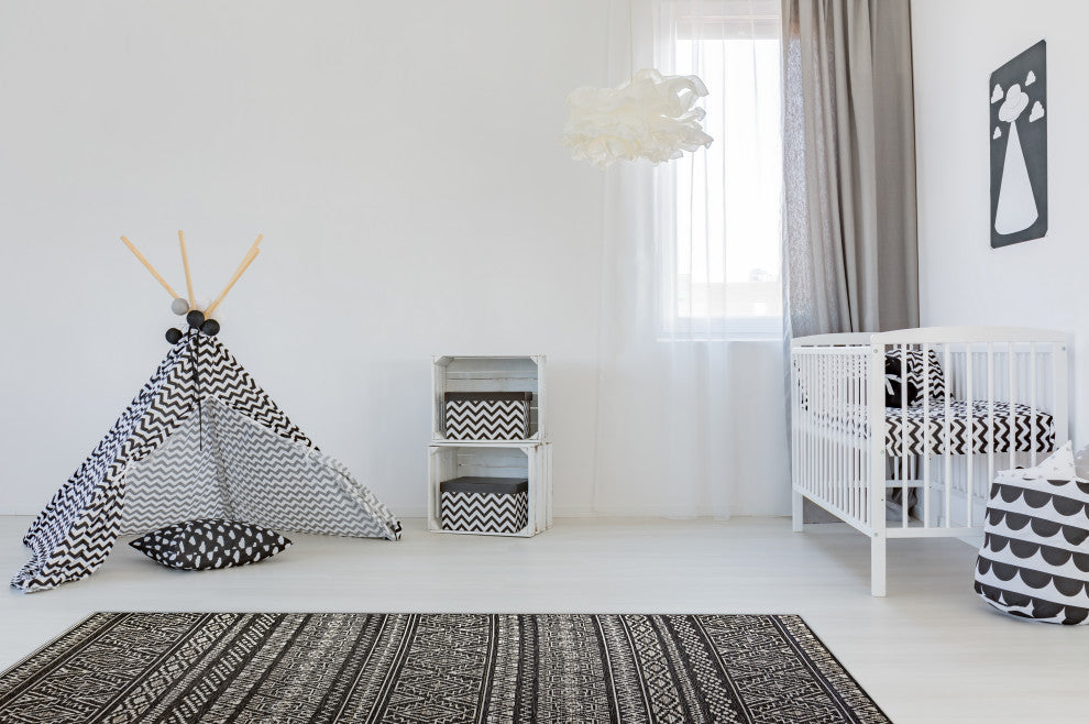 Brighton 8359-3034 Area Rug, Gray, 5'3"x7'7"