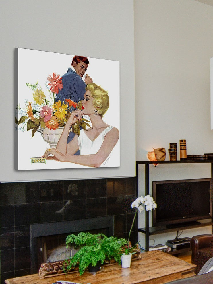 "Anniversary Quarrel" Painting Print on Wrapped Canvas