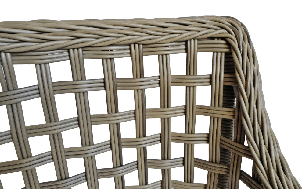 Outdoor Faux Wicker Dining Arm Chair