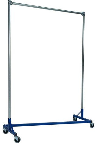 Z-Rack - Heavy Duty 60" Long Base Single Rail w/ 72" Uprights, Blue