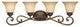 Mendocino 4-Light Bath Bar, Forged Sienna