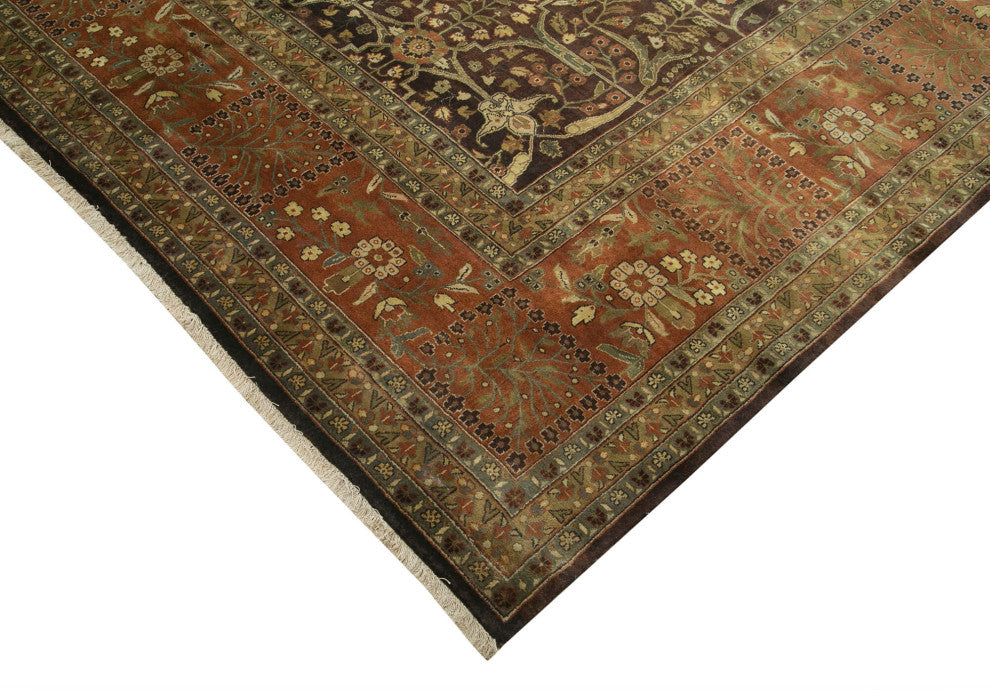 Rug N Carpet - Handmade Oriental 12' 4" x 15' 10" Oversize Oushak Area Rug