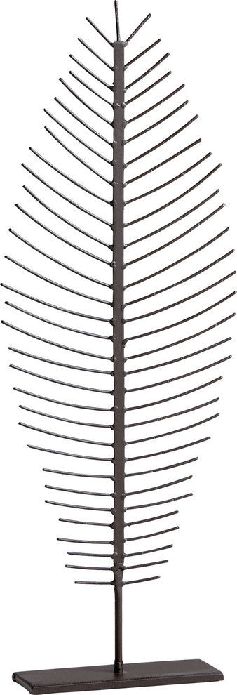 Cyan Design Small Skeleton Leaf, Graphite