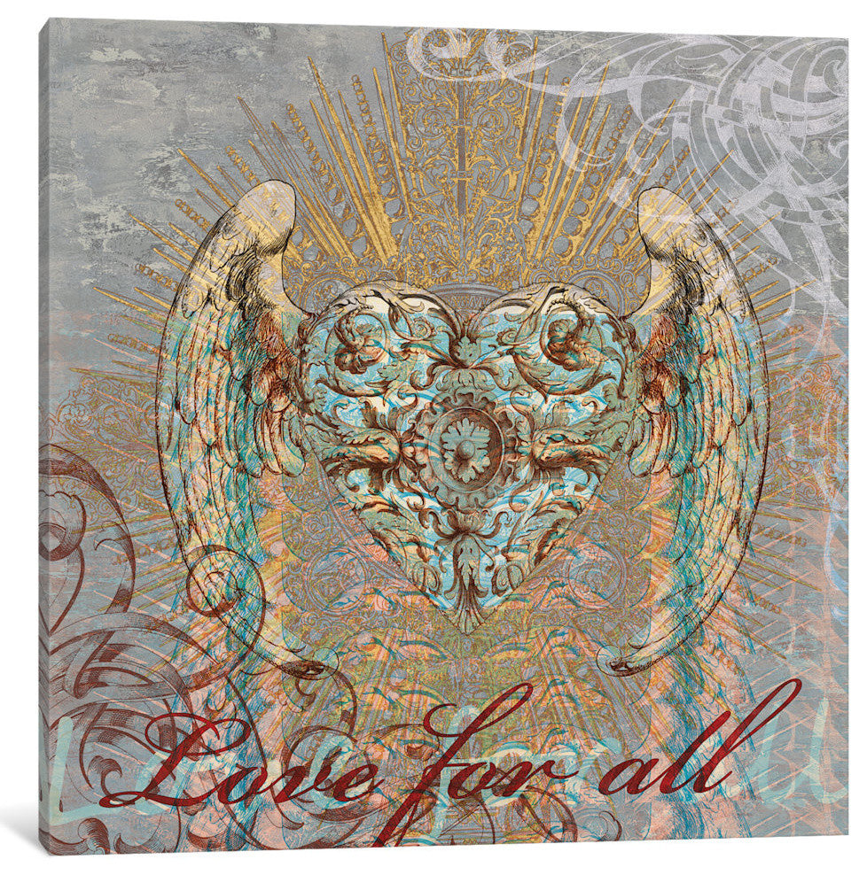 "Love for All" by Brandon Glover, Canvas Print, 18"x18"